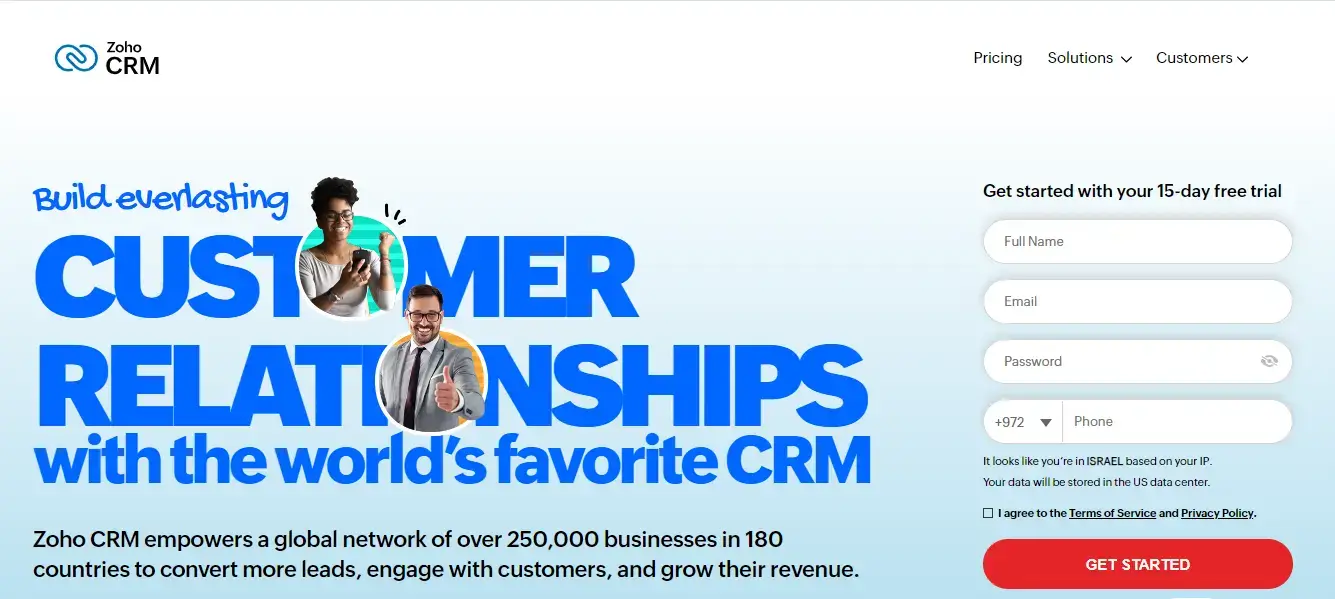 زوهو CRM هو نظام إدارة علاقات العملاء